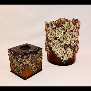 Eye of Design Acrylic Antique Floral Tissue&Trash